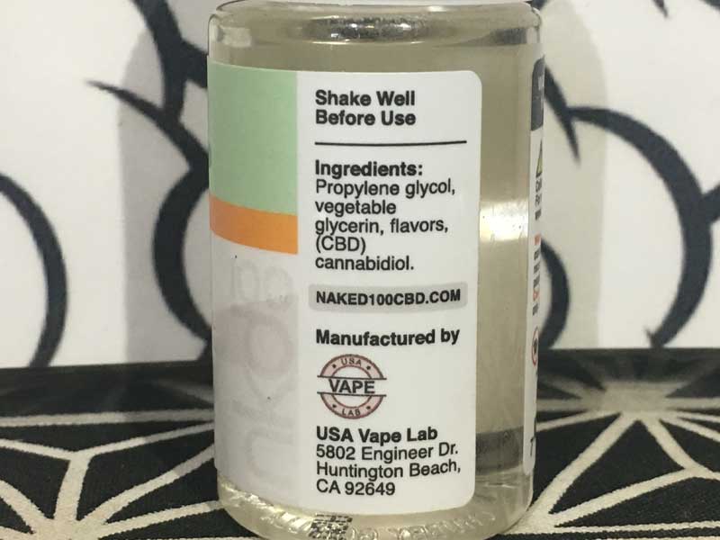 Naked 100 CBD/Amazing Mango 30ml/CBD 600mg �s�[�`�N���[�����n�}���S�[
