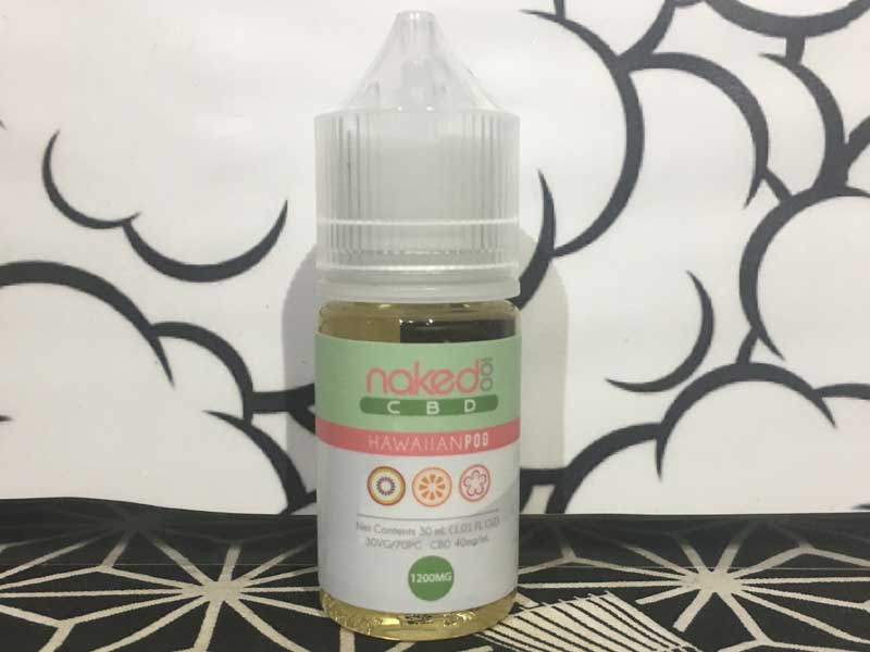 Naked 100 CBD/Hawaiian Pog 30ml/CBD 1200mg �p�b�V�����t���[�cx�I�����Wx�O�A���@
