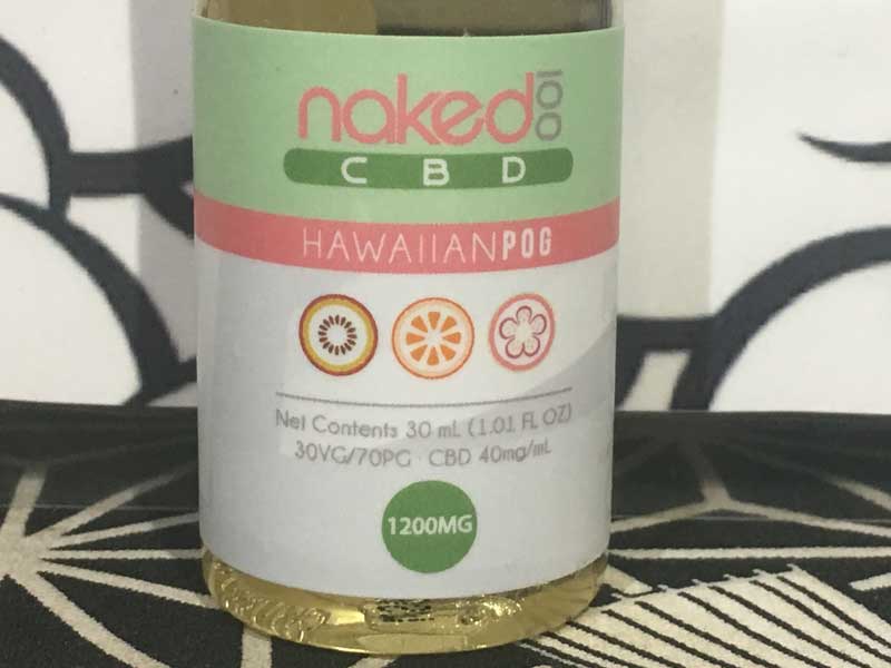 Naked 100 CBD/Hawaiian Pog 30ml/CBD 1200mg �p�b�V�����t���[�cx�I�����Wx�O�A���@