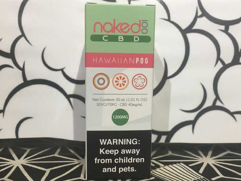 Naked 100 CBD/Hawaiian Pog 30ml/CBD 1200mg �p�b�V�����t���[�cx�I�����Wx�O�A���@