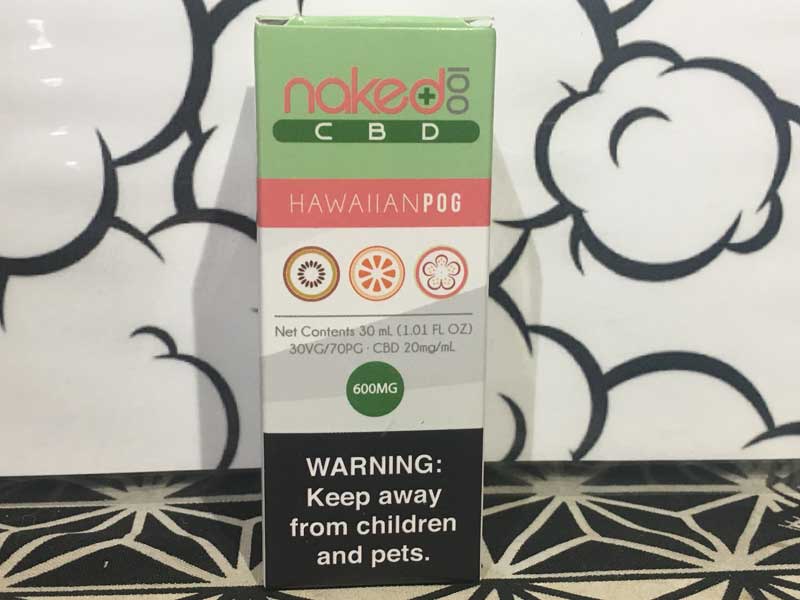 Naked 100 CBD/Hawaiian Pog 30ml/CBD 600mg�A�p�b�V�����t���[�cx�I�����Wx�O�A���@