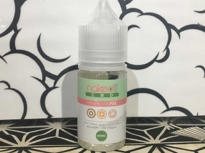 Naked 100 CBD/Hawaiian Pog 30ml/CBD 600mg�A�p�b�V�����t���[�cx�I�����Wx�O�A���@