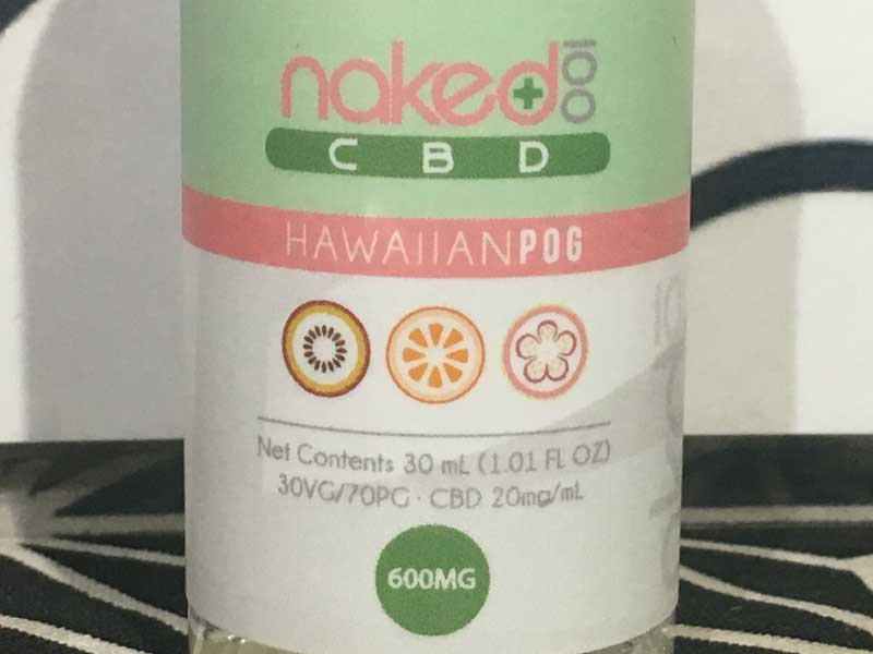 Naked 100 CBD/Hawaiian Pog 30ml/CBD 600mg�A�p�b�V�����t���[�cx�I�����Wx�O�A���@