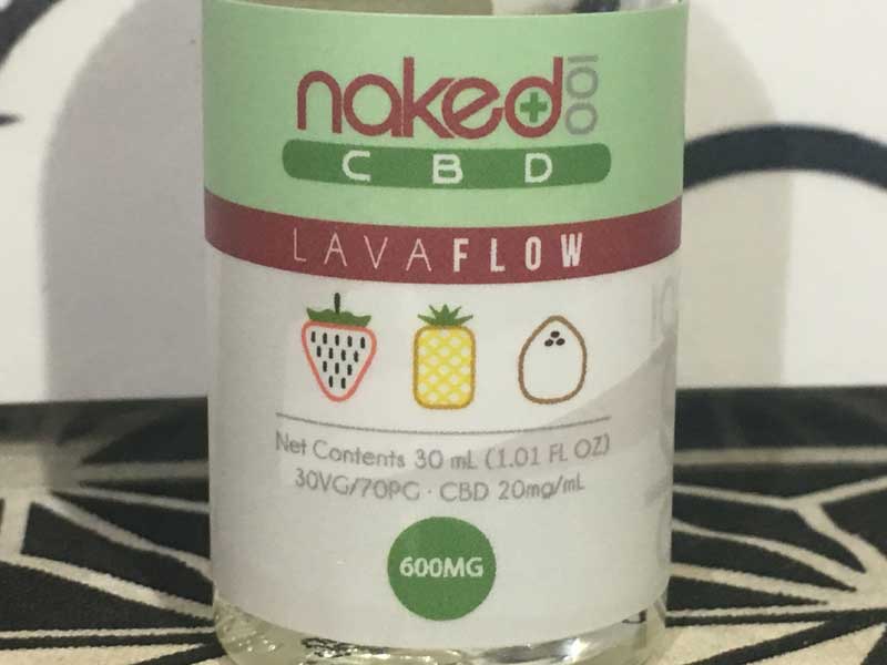 Naked 100 CBD/Lava Flow 30ml/CBD 600mg�A�X�g���x���[x�R�R�i�b�cx�p�C�i�b�v��