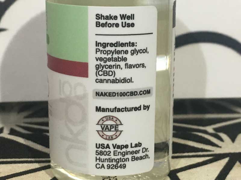 Naked 100 CBD/Lava Flow 30ml/CBD 600mg�A�X�g���x���[x�R�R�i�b�cx�p�C�i�b�v��