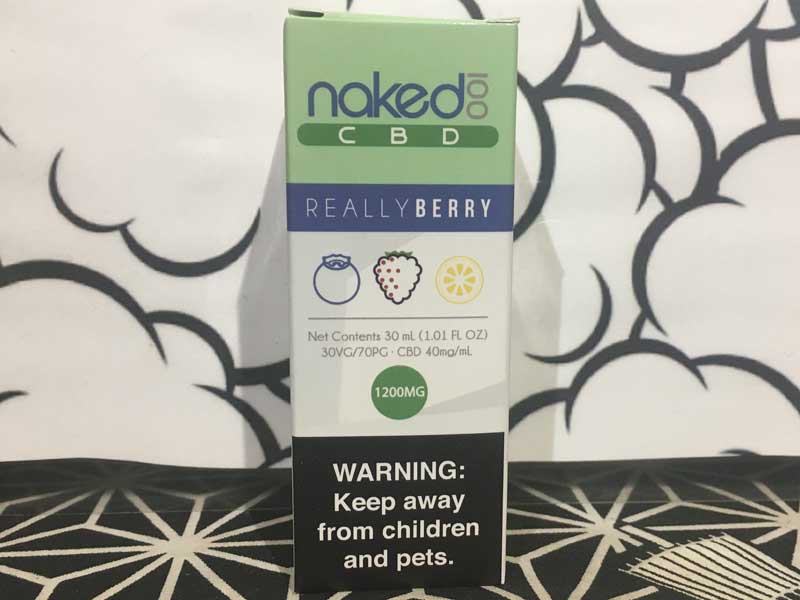 Naked 100 CBD/Really Berry 30ml/CBD 1200mg �Â��u���[�x���[x�u���b�N�x���[