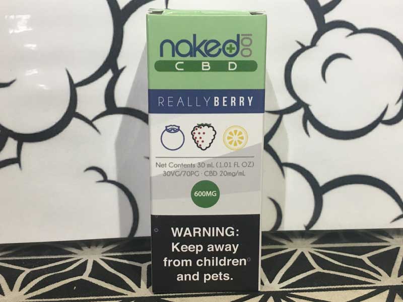 Naked 100 CBD/Really Berry 30ml/CBD 600mg �Â��u���[�x���[x�u���b�N�x���[