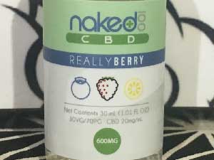 Naked 100 CBD/Really Berry 30ml/CBD 600mg 甘いブルーベリーxブラックベリー