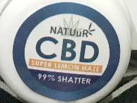NATUuR CBD 99% Shatter 0.5g テルペン配合 ワックス シャッター 0.5g Super Lemon Haze