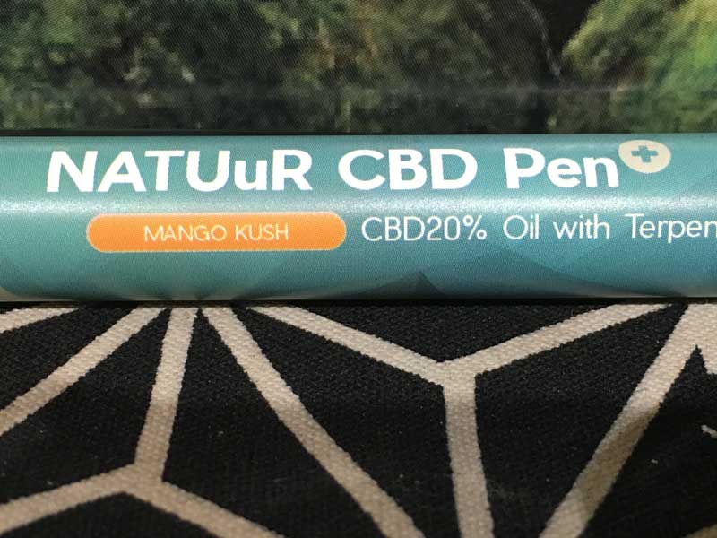 NATUuR CBD ナチュール CBD Pen Plus 20% テルペン配合 使い切りベイプMango Kush (マンゴークッシュ)