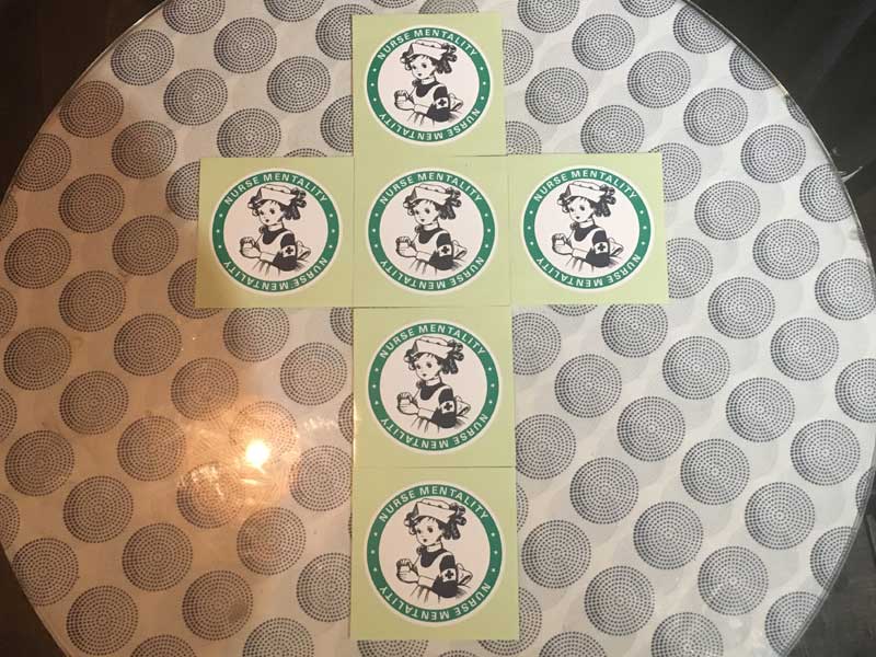 Deadstock NURSE MENTALITY Sticker 1980�`1990�N��f�b�h�X�g�b�N �i�[�X�����^���e�B�[�@�X�e�b�J�[�@