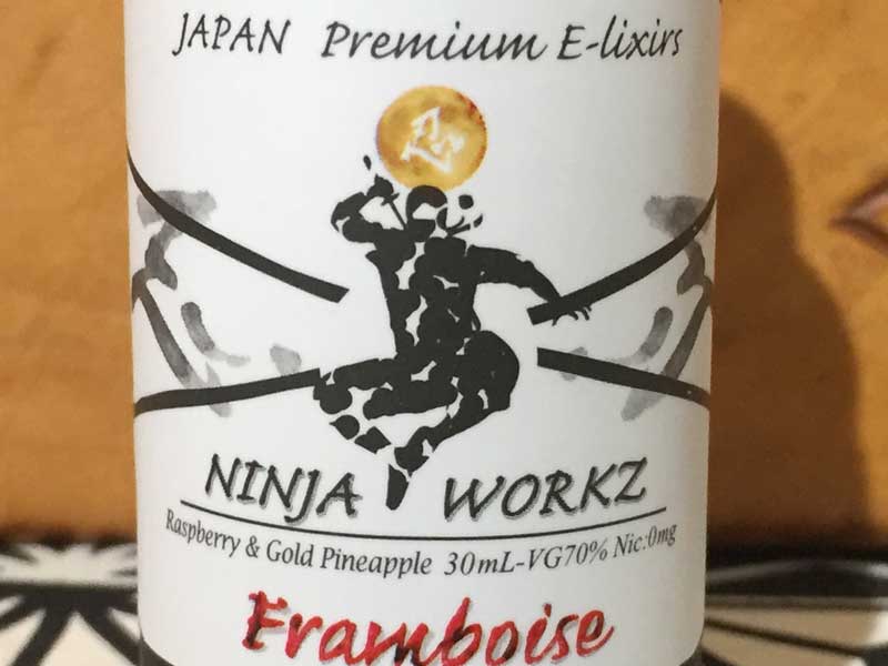 ���{�� VAPE E���L�b�h�@NINJA WORKZ Framboise 30ml �j���W�����[�N�X�@�t�����{���[�Y 