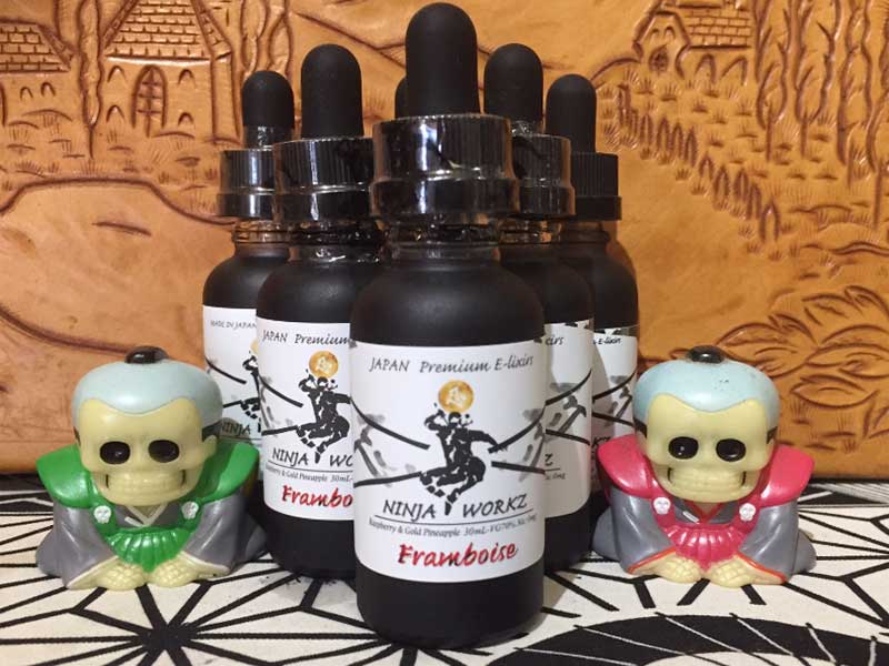 ���{�� VAPE E���L�b�h�@NINJA WORKZ Framboise 30ml �j���W�����[�N�X�@�t�����{���[�Y 
