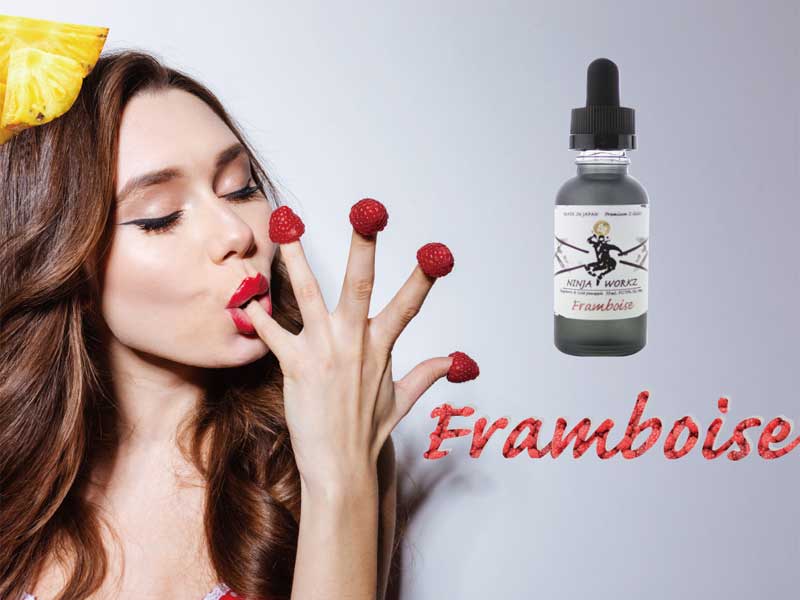 ���{�� VAPE E���L�b�h�@NINJA WORKZ Framboise 30ml �j���W�����[�N�X�@�t�����{���[�Y 