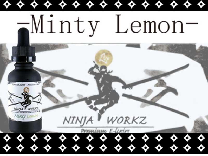 日本製 VAPE Eリキッド　NINJA WORKZ Minty Lemon　 ニンジャワークス ミンティレモン 