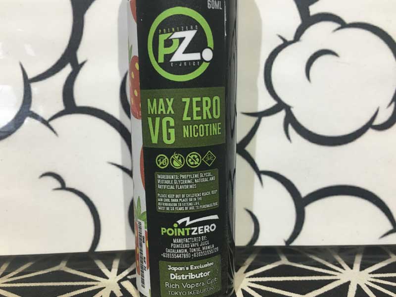 POINTZERO�@fresh strawberry�@60ml ���{�ďC �t�B���s�����L�b�h�@�|�C���g�[�� �t���b�V���X�g���x���[