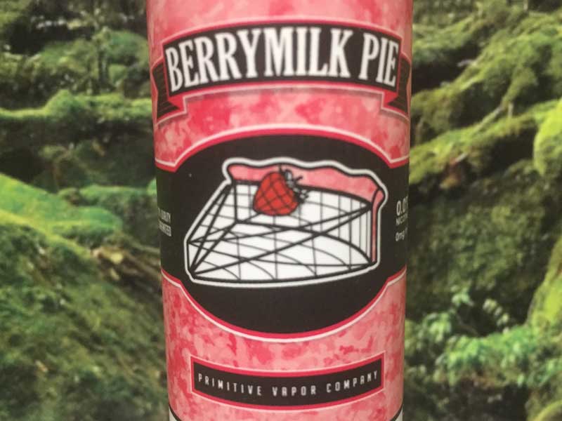 US E-Liquid BERRY�@MILK PIE 60ml �x���[ �~���N�p�C by Primitive Vapor �v���~�e�B�u�x�C�p�[