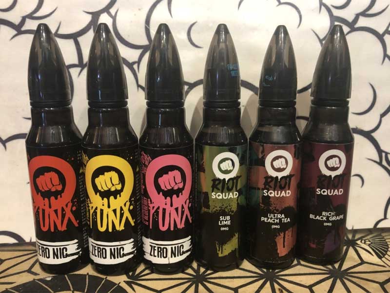 UK���IPUNX BY RIOT RIOT SQUAD Vape E-Liquids 60ml �p���N�X �o�C ���C�I�b�g�X�J�b�h