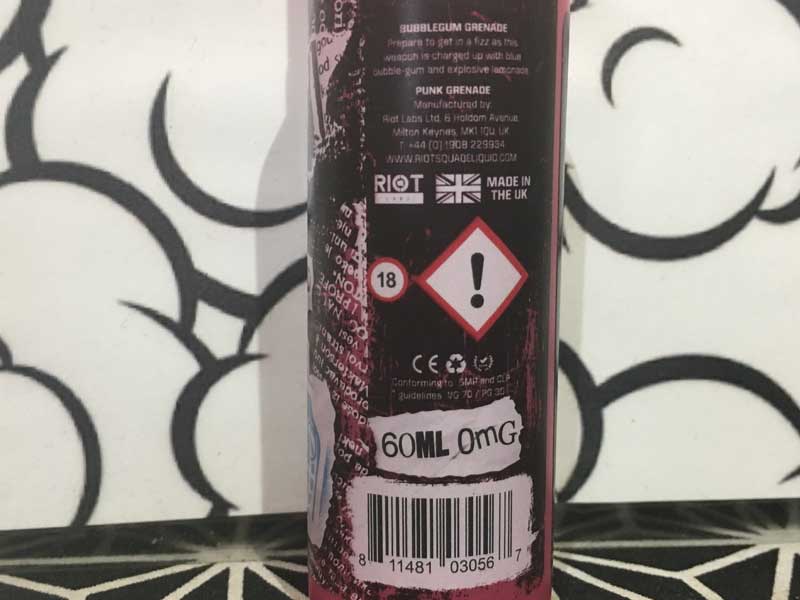 Punk Grenade by RIOT SQUAD Bubblegum Grenade60ml �o�u���K���������l�[�hx�y��������