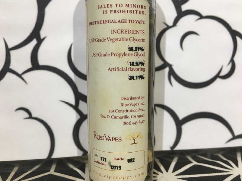 US ���L�b�h RIPE VAPES Cinnamon 60ml ���C�v�׃C�v�X �o�j���J�X�^�[�hx �V�i����