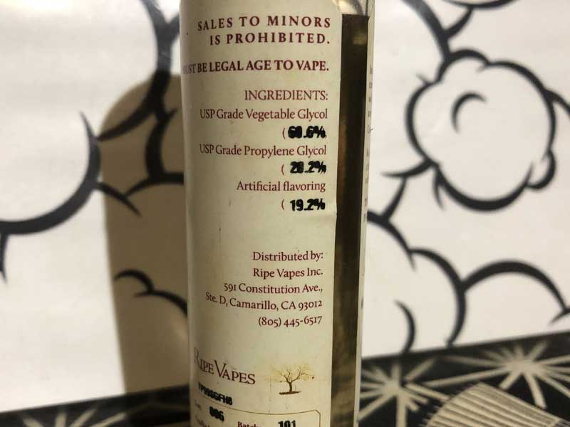 US RIPE VAPES VCT 60ml ���C�v�׃C�v�X �o�j���J�X�^�[�h�^�o�R�̃x�C�v E���L�b�h