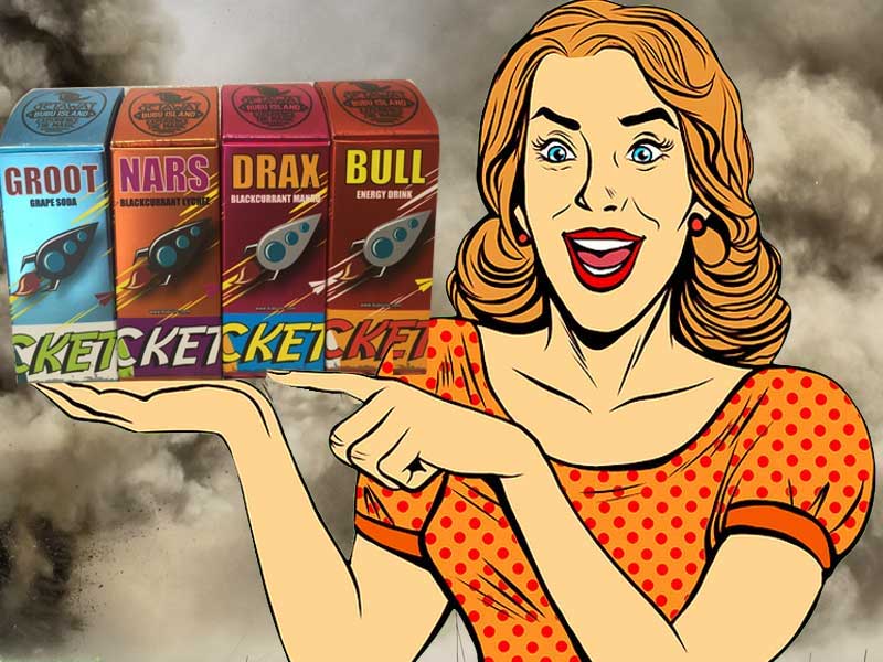 マレーシア製 清涼感満点のVape Eリキッド ROCKETEER by BUBU ロケッティア ブブ menu