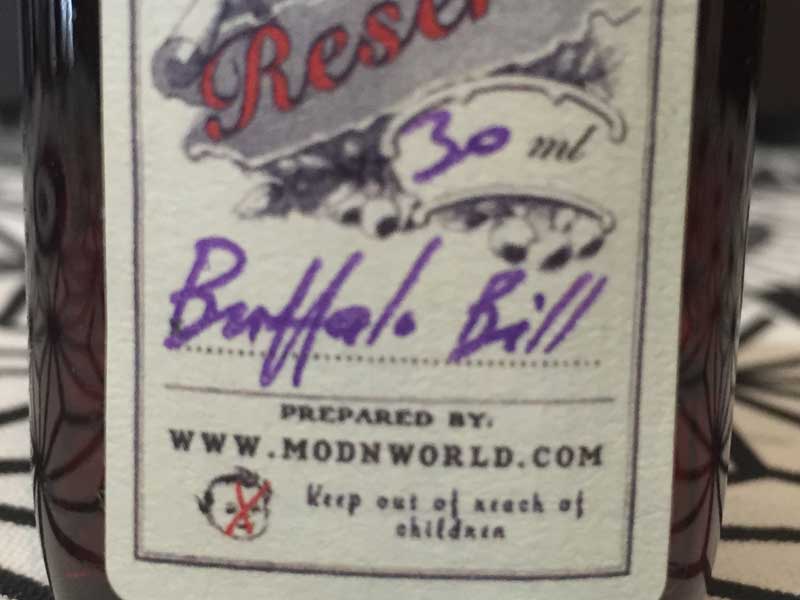 US Vape E-Liquid Tark's Select Reserve�ABuffalo Bill 30 ml�i�Z���N�g���U�[�u �o�b�t�@���[�r���j