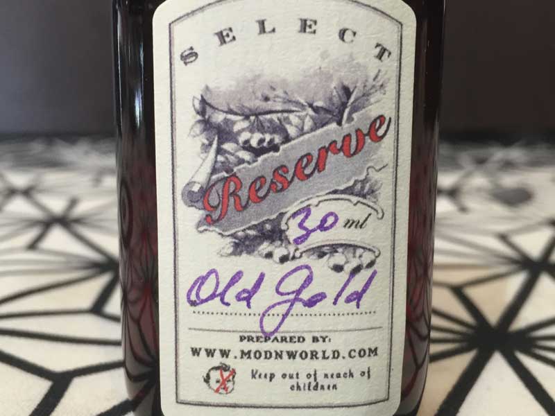 US Vape E-Liquid Tark's Select Reserve�AOld Gold 30ml�i�Z���N�g���U�[�u �I�[���h�S�[���h�jRY4