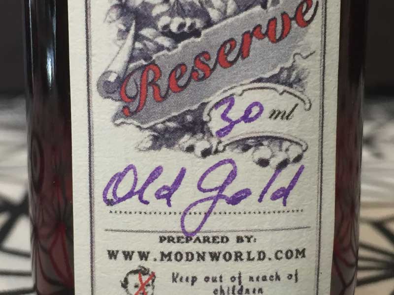 US Vape E-Liquid Tark's Select Reserve�AOld Gold 30ml�i�Z���N�g���U�[�u �I�[���h�S�[���h�jRY4