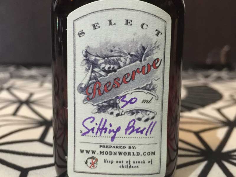 US Vape E-Liquid Tark's Select Reserve�ASitting Bull 30 ml�i�Z���N�g���U�[�u �V�b�e�B���O �u���j