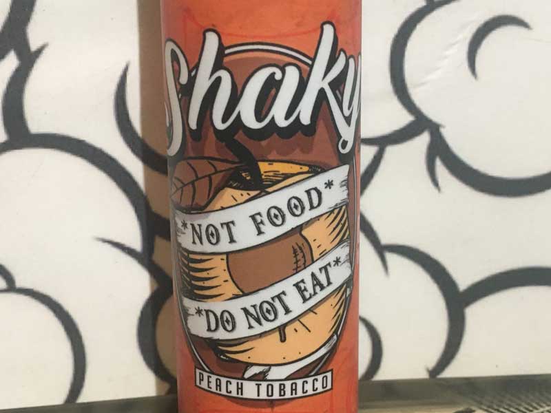 US���L�b�h Shaky Brews Peach Tobacco 60ml �V�F�[�L�[�u�����[�Y �s�[�`�^�o�R
