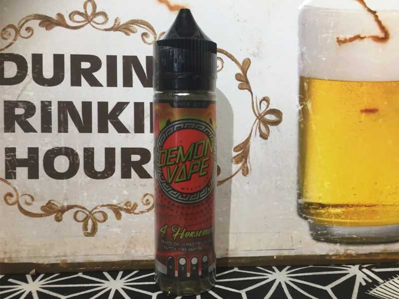 Demon Vape 4 HORSEMEN�@60ml �f�[�����x�C�v �s�[�i�b�c�N���[�����^�o�R�t���[�o�[�iRY4�j