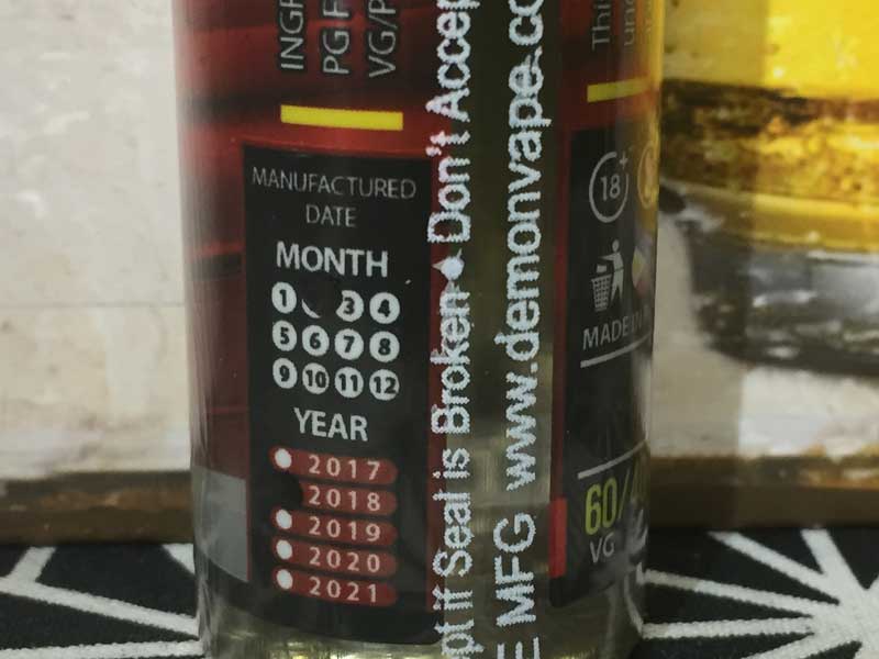 Demon Vape 4 HORSEMEN�@60ml �f�[�����x�C�v �s�[�i�b�c�N���[�����^�o�R�t���[�o�[�iRY4�j