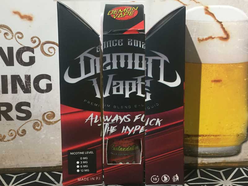 Demon Vape Custardation 60ml �f�[���� �x�[�v�J�X�^�[�f�[�V���� �J�X�^�[�h�v������