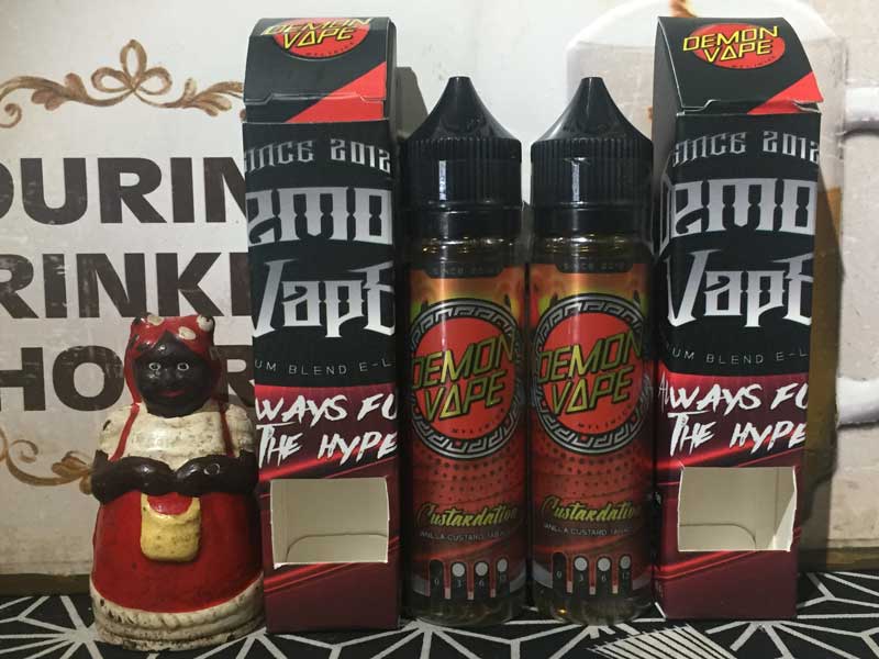 Demon Vape Custardation 60ml �f�[���� �x�[�v�J�X�^�[�f�[�V���� �J�X�^�[�h�v������
