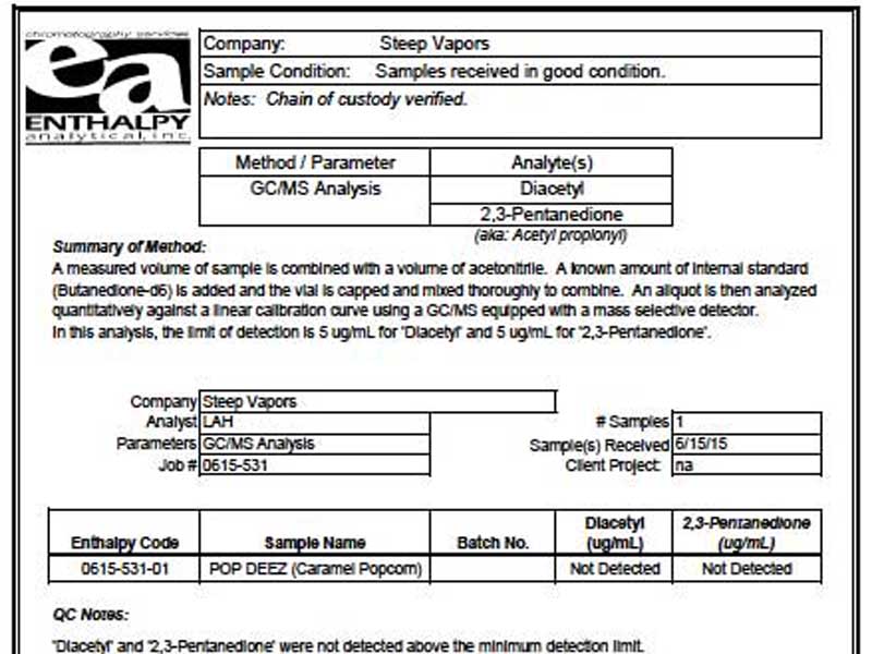 US Vape e-liquid Steep Vapors �������͕\
