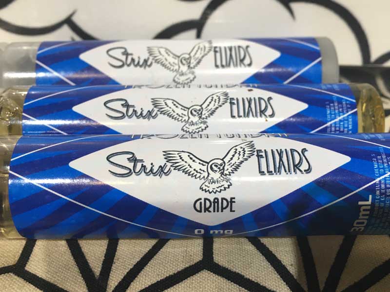 US Vape E-Liquid Strix Elixirs �i�X�g���N�X�G���N�T�[�Y�j�����\�[�����L�b�h Peach�AGrape�ALychee