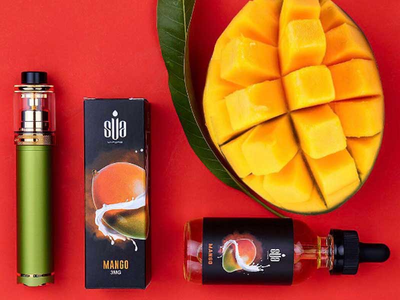 US Vape E-Liquid SUA VAPORS 30ml �����ׂ��V���v����Mango �}���S�[���L�b�h 