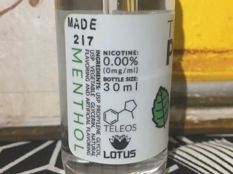 US Liquid TELEOS PURE MENTHOL 30ml �e���I�Y �s���A �����\�[�� 