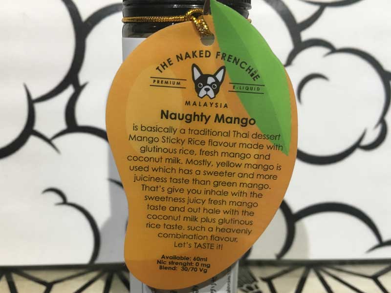 THE NAKED FRENCHIE NAUGHTY MANGO 60ml �U �l�C�L�b�h �m�[�e�B �}���S�[�J�I�j���I�E�}���A��