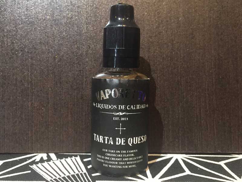 Mod大国フィリピン製 Vape E-Liquid VAPORETTO Tarta De Queso 30ml チーズケーキ味
