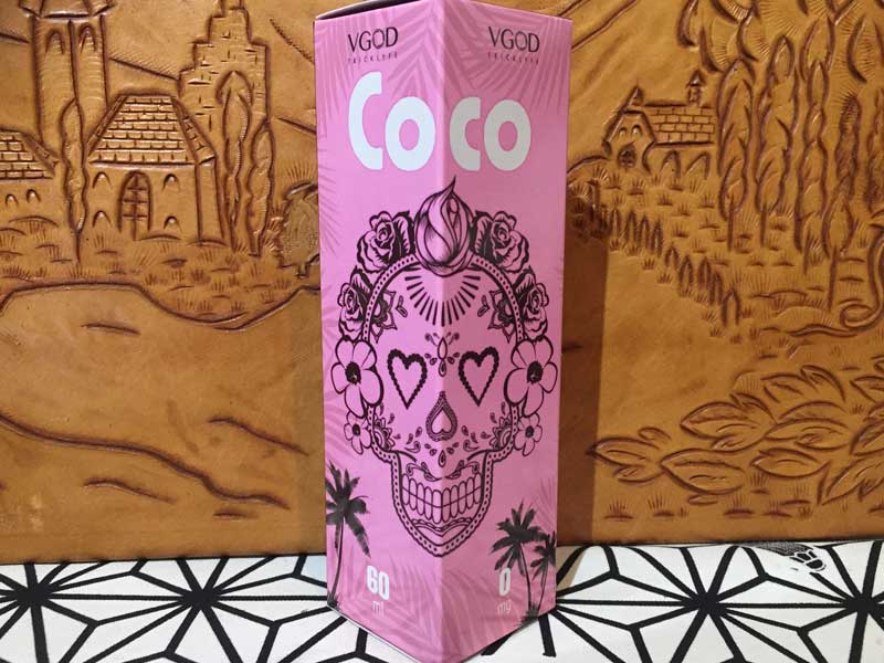 Vape Trick Team V GOD Coco 60ml �R�R/�N���[�~�[�ȃR�R�i�b�cx�x�[�N�h�P�[�Lx�X���[�X�^�o�R