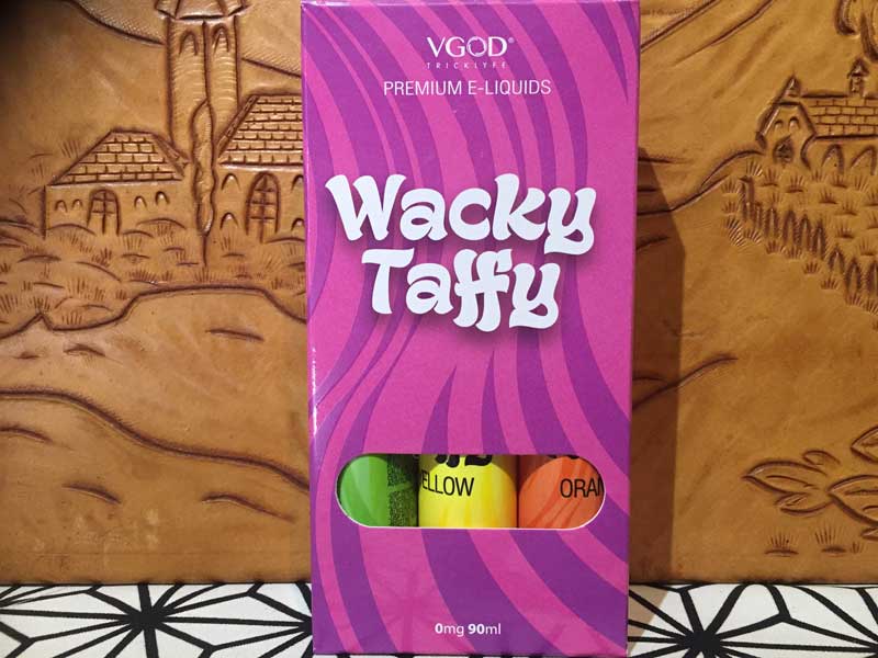 Vape Trick Team V GOD Wacky Taffy 90ml ���b�L�[ �^�t�B�[ �t���[�c�n���L�b�h3��x30ml