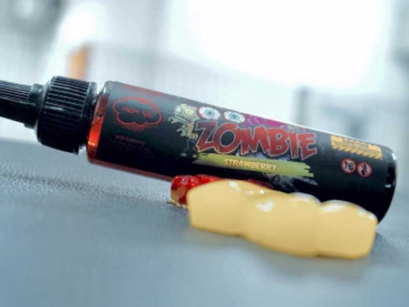 �}���[�V�A�� Vape E���L�b�h ;ZOMBIE Juice Strawberry �]���r�W���[�X�@�X�g���x���[