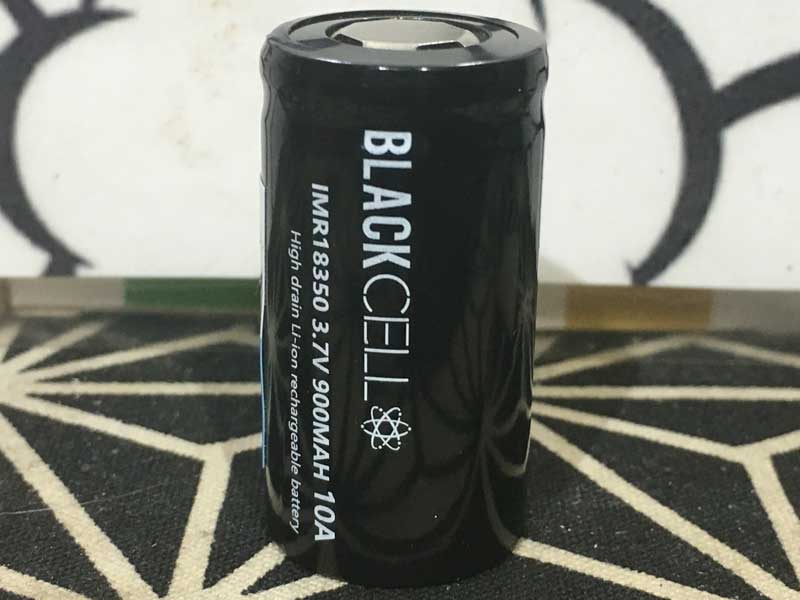 Blackcell IMR18350 フラットトップ 900mAh