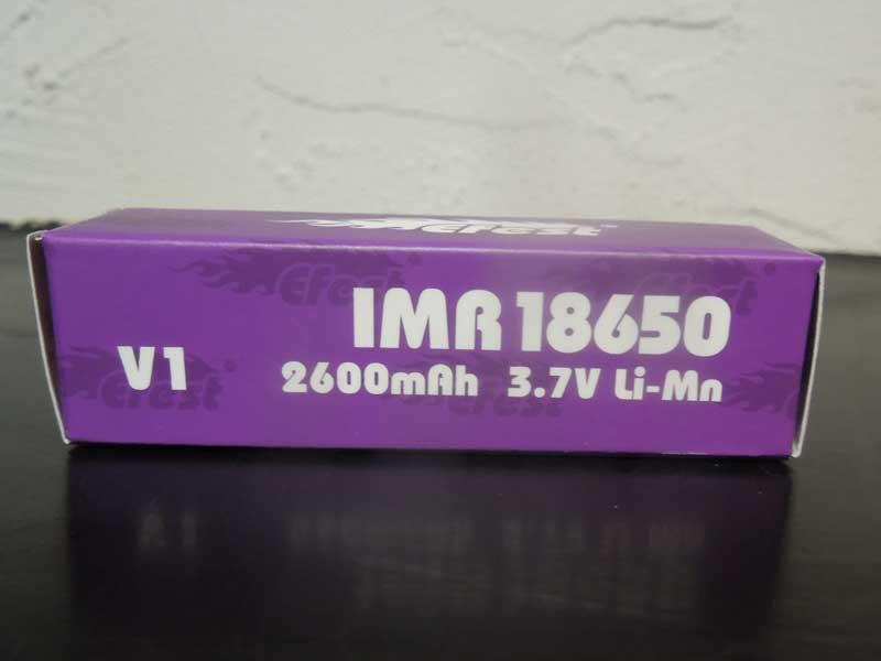�d�q�^�o�R��p ���`�E���}���K���d�r Efest IMR18650LI-MN (2600mAh/40A �t���b�g�g�b�v)
