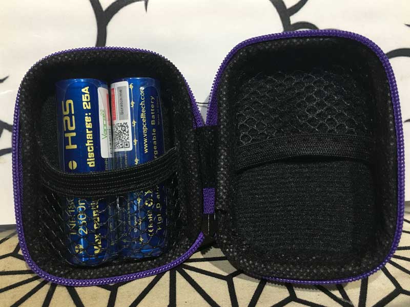 Vapcell 18650 2500mah 25A 2pcs �P�[�X�t��