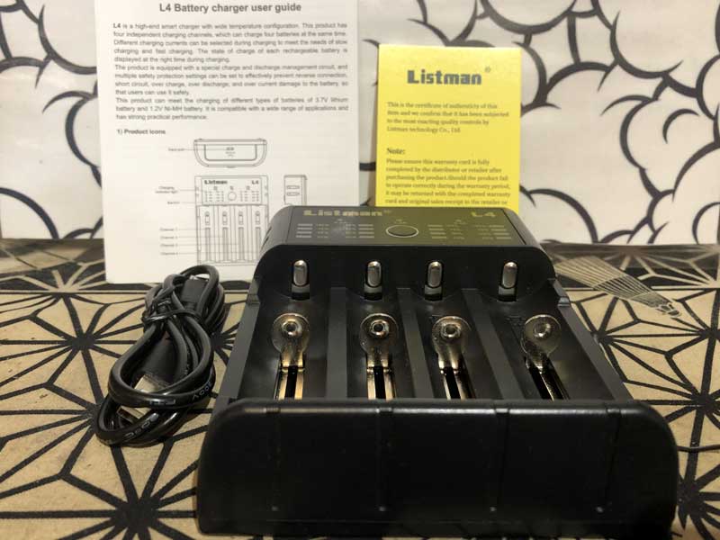 Listman L4 2A ���X�g�}�� L4 4�{�����ɏ[�d�o����}���[�d��