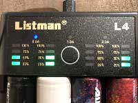 Listman L4 2A リストマン L4 4本同時に充電出来る急速充電器