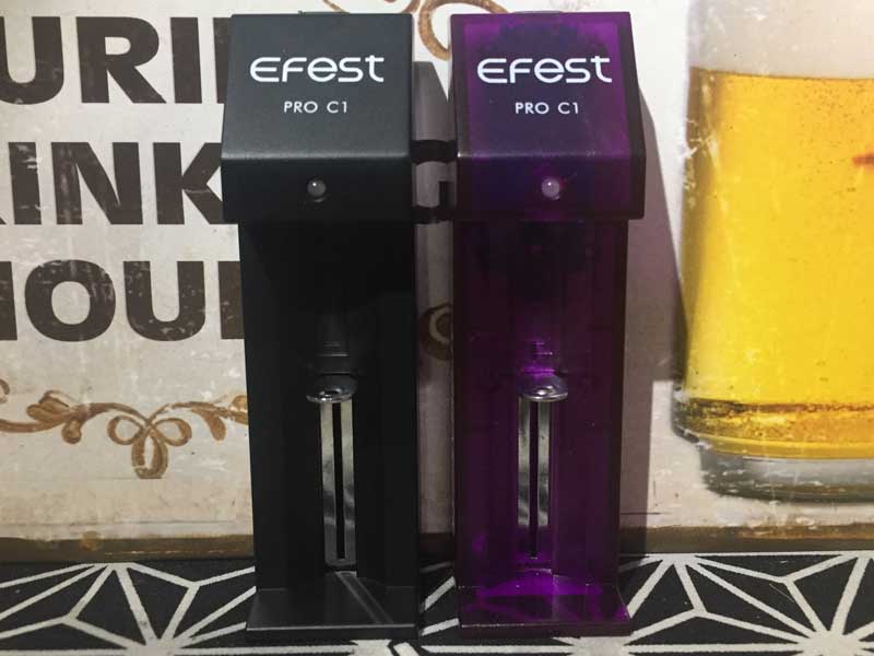 Efest PRO C1 CHARGER �C�[�t�F�X�g�v���V�[���� �V���O���o�b�e���[�`���[�W���[ 18650��